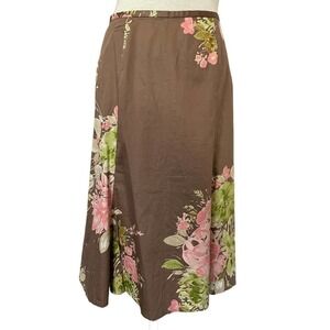 Liz Claiborne Floral A-line Skirt Size 6P